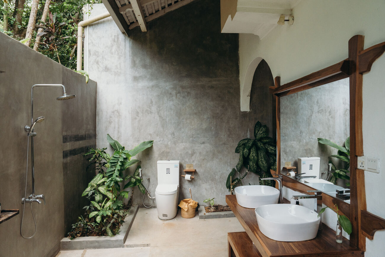 Shared room at the garden at Lanka Yoga