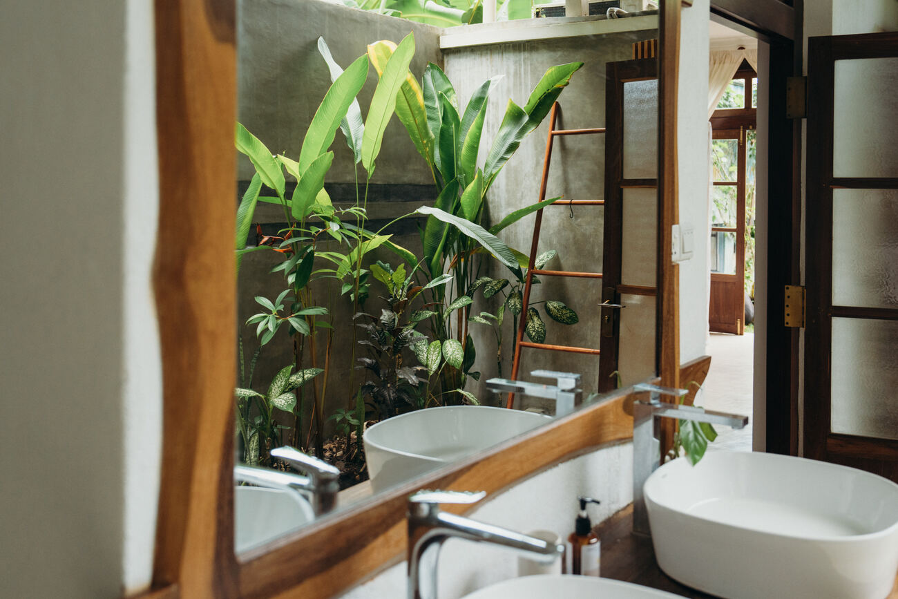 Shared room at the garden at Lanka Yoga