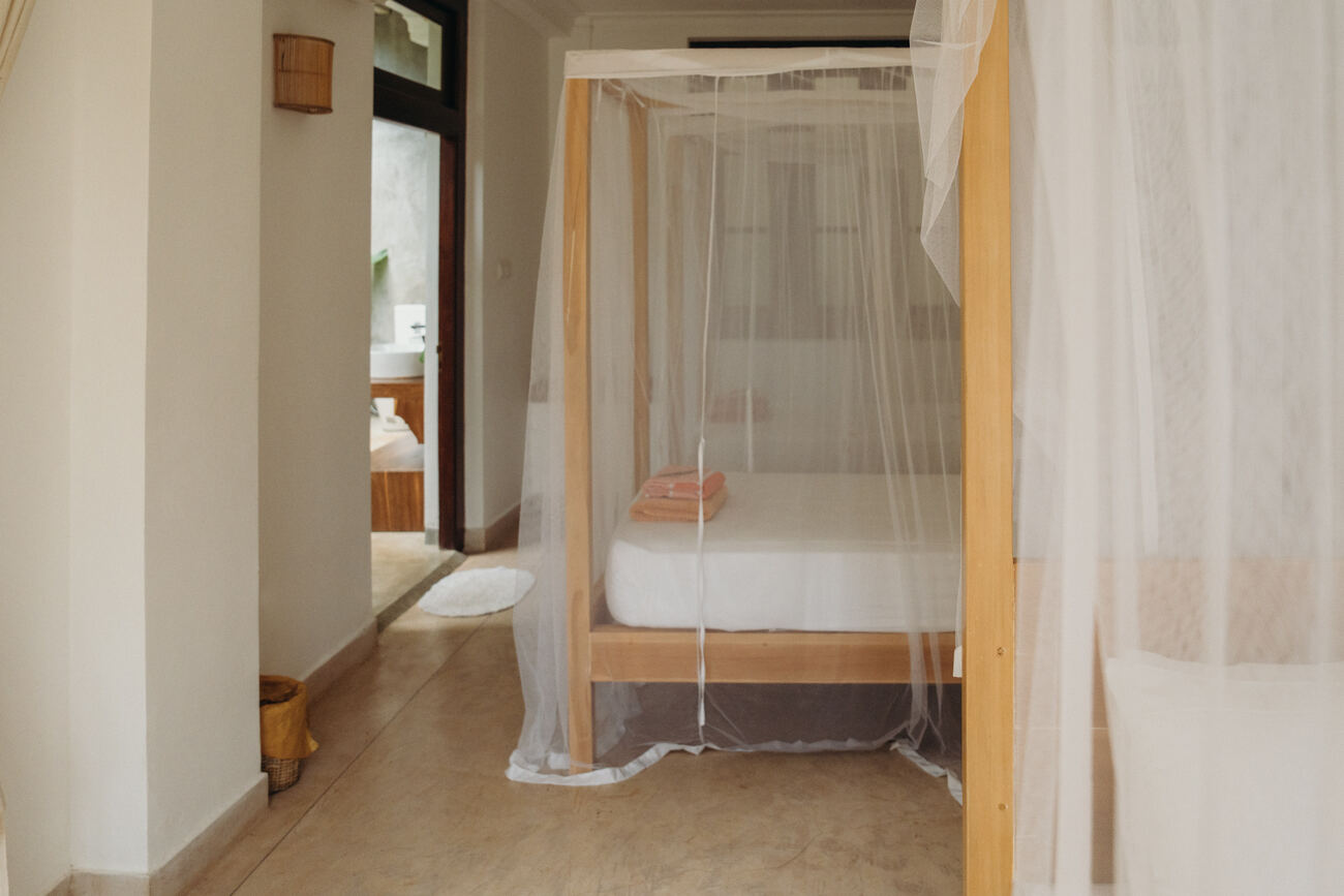 Shared room at the garden at Lanka Yoga
