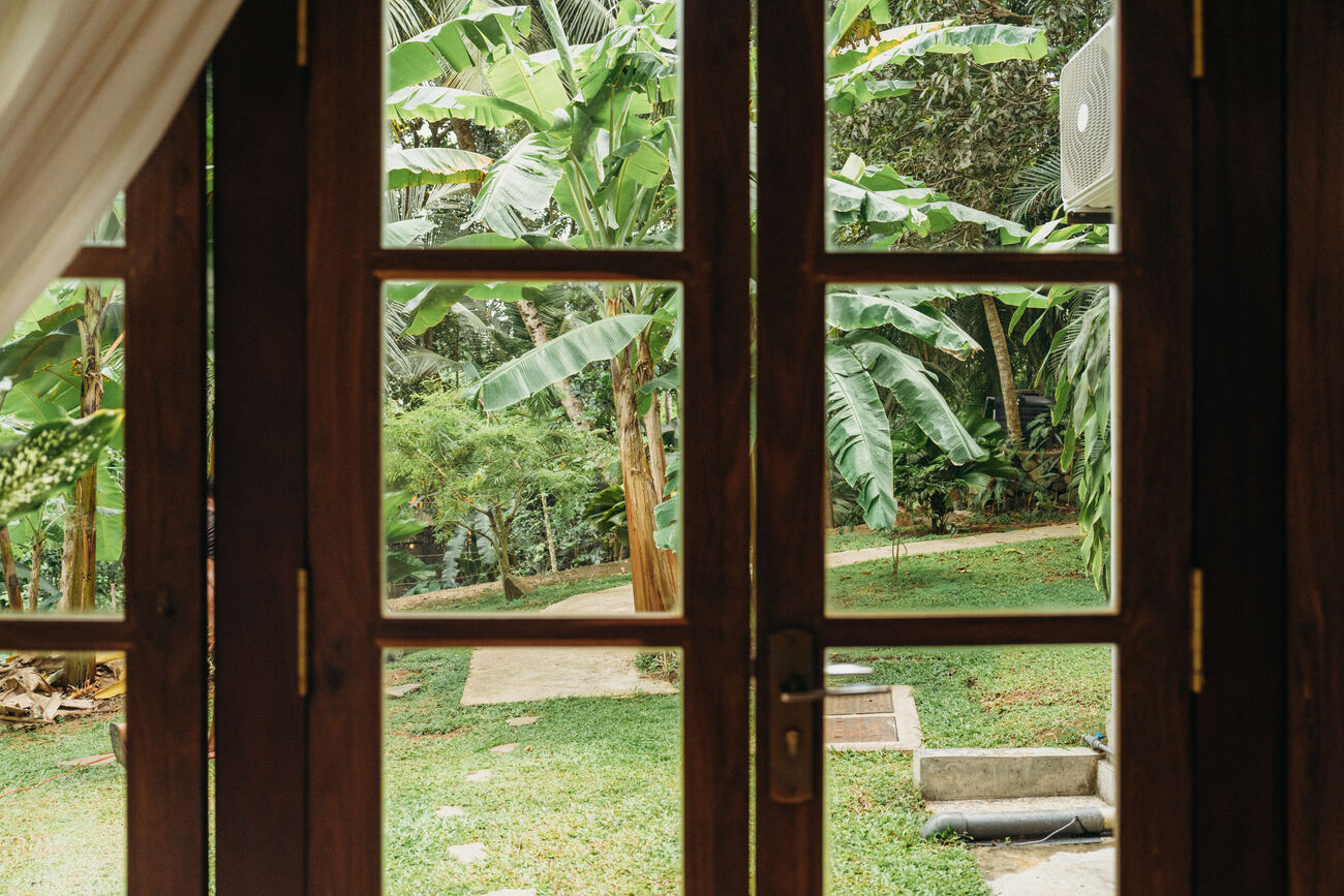 Shared room at the garden at Lanka Yoga