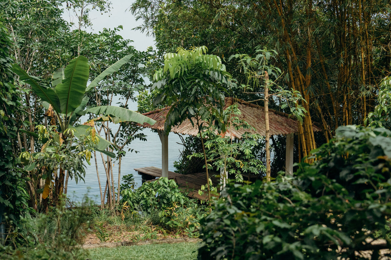 Shared room at the garden at Lanka Yoga